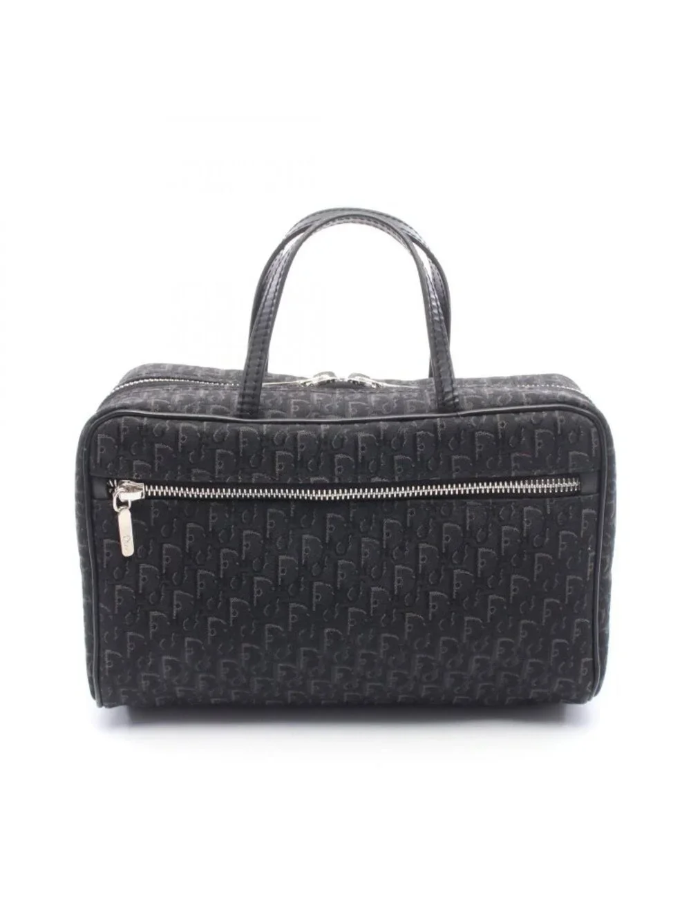 Dior Handbag Street Chic Trotter Black Canvas Leather - Picture 1 of 9